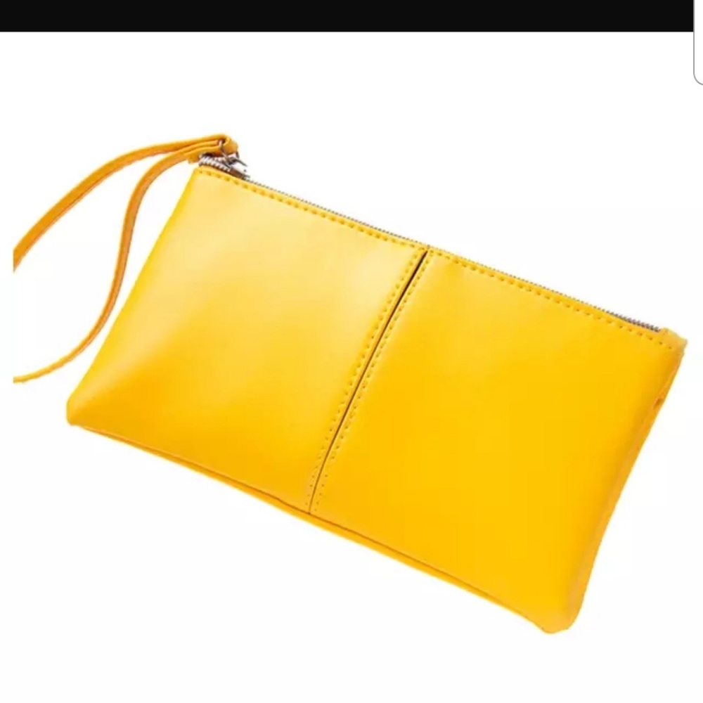 Yellow Clutch Wallet